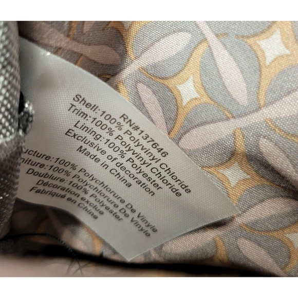 CXL by Christian Lacroix Backpack Womens Black Denim Marley PU Zip Logo Pockets - Picture 15 of 16